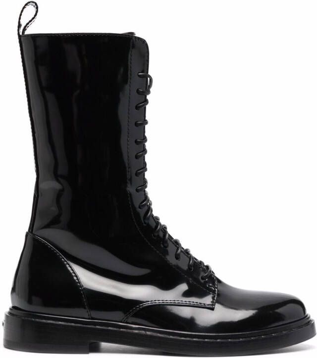 Le Silla Sama lace-up boots Black