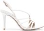 Le Silla Scarlet 105mm leather sandals White - Thumbnail 1