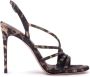 Le Silla Scarlet 105mm leopard-print sandals Black - Thumbnail 1