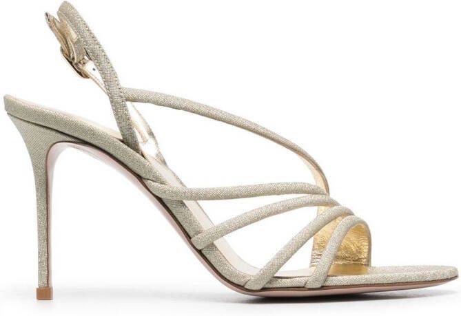 Le Silla Scarlet 110mm sandals Gold