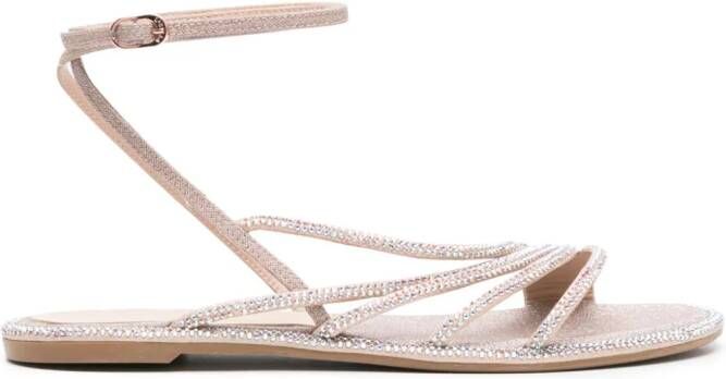 Le Silla Scarlet crystal-embellished sandals Neutrals