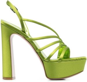 Le Silla Scarlet platform-sole sandals Green