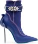 Le Silla Snorkeling 120mm crystal-embellished ankle boots Blue - Thumbnail 1