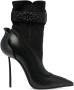 Le Silla sock-style 125mm stiletto boots Black - Thumbnail 1