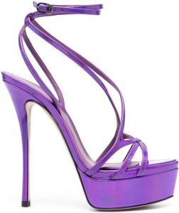 Le Silla strappy 140mm sandals Purple