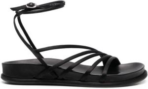 Le Silla strappy open-toe leather sandals Black