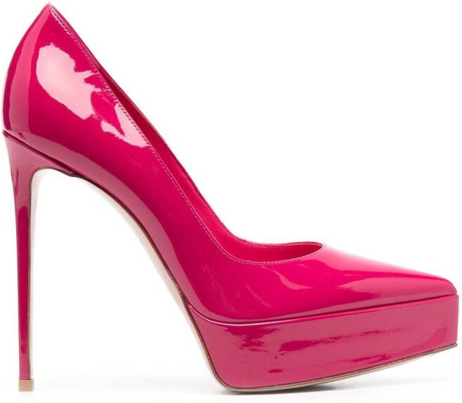 Le Silla Uma 120mm patent-leather pumps Pink