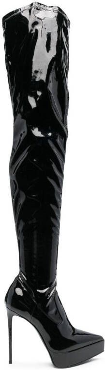 Le Silla Uma 135mm thigh-high boots Black