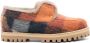 Le Silla Yacht checkerboard-pattern felted loafers Orange - Thumbnail 1