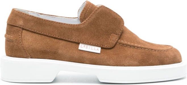 Le Silla Yacht suede loafers Brown