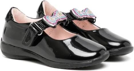 Lelli Kelly Erin patent-finish ballerina shoes Black