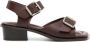 LEMAIRE 35mm buckled leather sandals Brown - Thumbnail 1