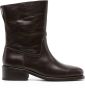 LEMAIRE ankle-length leather boots Brown - Thumbnail 1