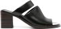 LEMAIRE Double Strap 55mm leather mules Black - Thumbnail 1