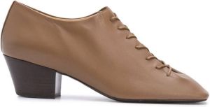 Lemaire heeled lace-up shoes Brown