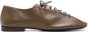 Lemaire lace-up leather derby shoes Brown