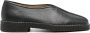 LEMAIRE leather seam-detailed slippers Black - Thumbnail 1