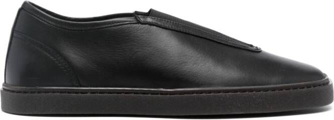 LEMAIRE leather slip-on sneakers Black