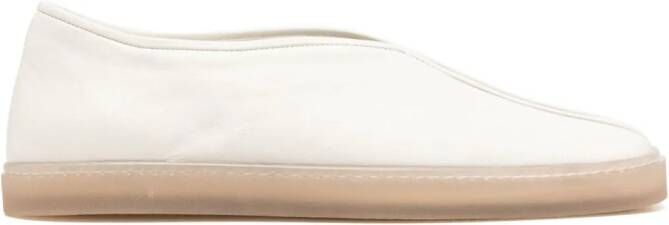 LEMAIRE Piped slip-on sneakers Neutrals