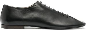Lemaire soft leather lace-up shoes BK999 BLACK