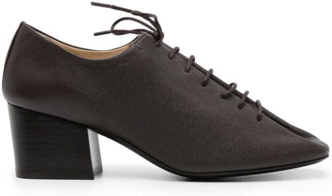 LEMAIRE Souris 55mm leather Derby shoes Brown