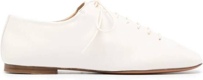 LEMAIRE Souris square-toe Derby shoes White