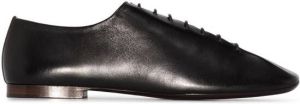 Lemaire square-toe lace-up shoes Black