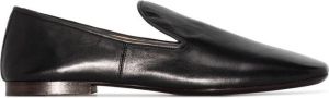Lemaire square toe loafers Black