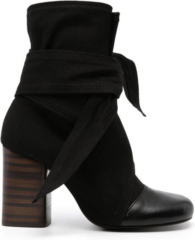 LEMAIRE Wrapped 90mm boots Black