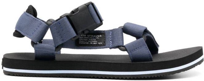 Levi's Tahoe side-buckle fastening sandals Blue