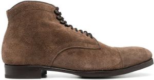 Lidfort suede lace-up ankle boots Brown