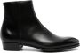 Lidfort zip-up leather ankle boots Black - Thumbnail 1