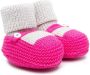 Little Bear knitted slip-on shoes Pink - Thumbnail 1