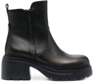 LIU JO 70mm Carrie leather ankle-boots Black