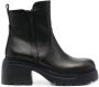 LIU JO 70mm Carrie leather ankle-boots Black - Thumbnail 1