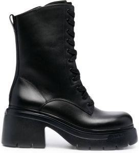LIU JO 75mm Carrie lace-up boots Black