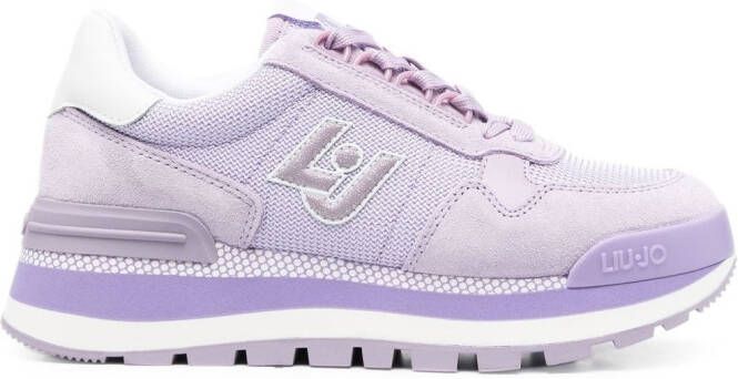 LIU JO Amazing lace-up sneakers Purple