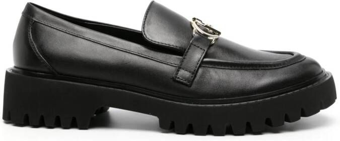 LIU JO Cora 01 leather loafers Black