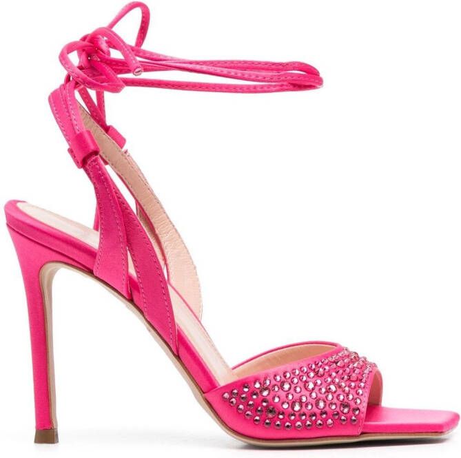LIU JO crystal-embellished sandals Pink