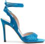 LIU JO crystal-embellished stiletto sandals Blue - Thumbnail 1