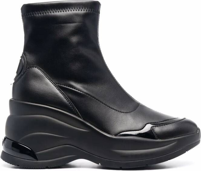 LIU JO Karlie platform boots Black