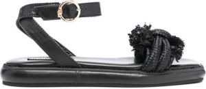 LIU JO knot-detail flat sandals Black