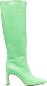 LIU JO Leonie square-toe boots Green