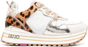 LIU JO leopard-print low-top sneakers White