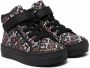 Liu Jo Kids logo print high-top sneakers Black - Thumbnail 1