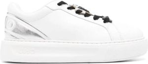LIU JO logo-print leather sneakers White