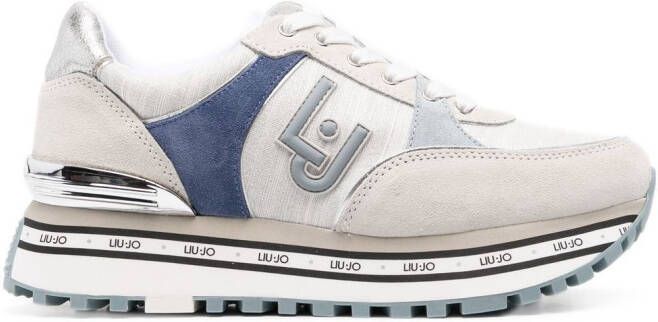 LIU JO panelled low-top sneakers Neutrals