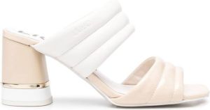 LIU JO quilted leather mules Neutrals