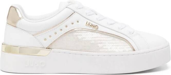 LIU JO Silvia sequin-embellished sneakers White