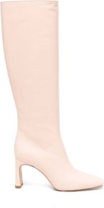 LIU JO x Leonie Hanne square-toe knee-length boots Pink